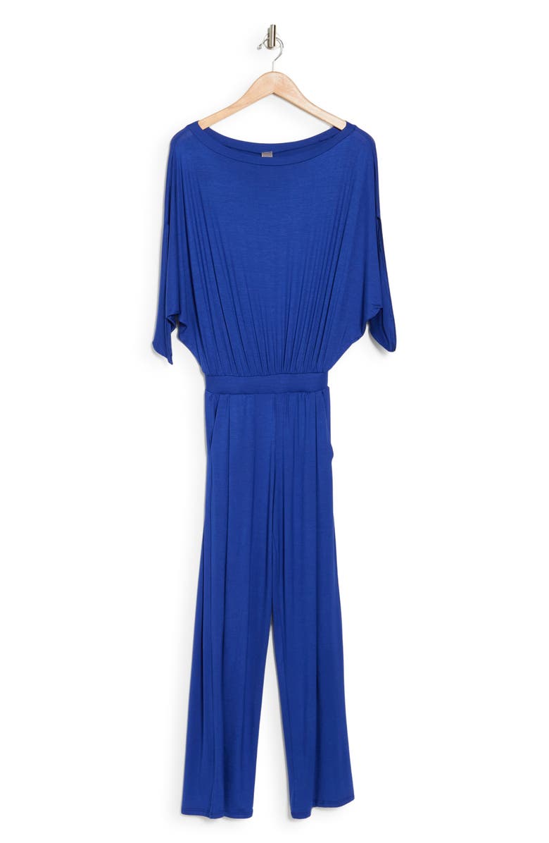 GO COUTURE Raglan Sleeve Jumpsuit, Alternate, color, Royal