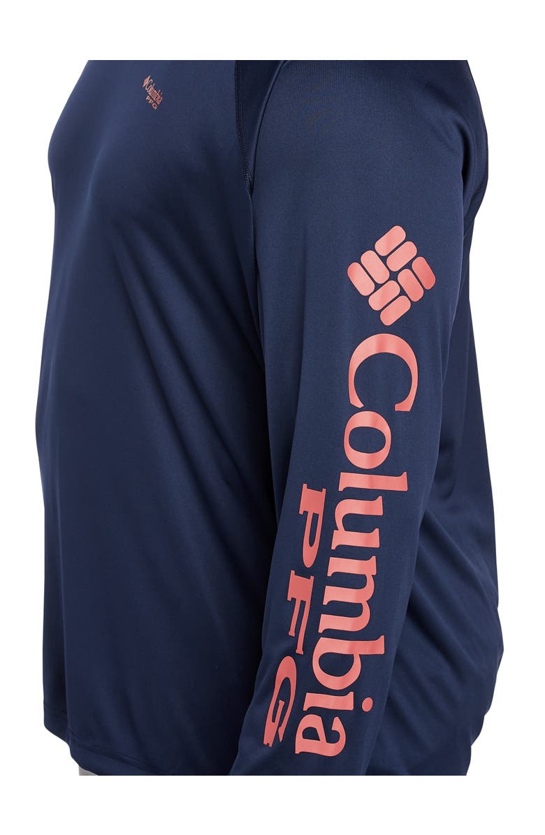 Columbia Big & Tall Terminal Tackle Hoodie, Alternate, color, Collgt Nvy Sunst Red