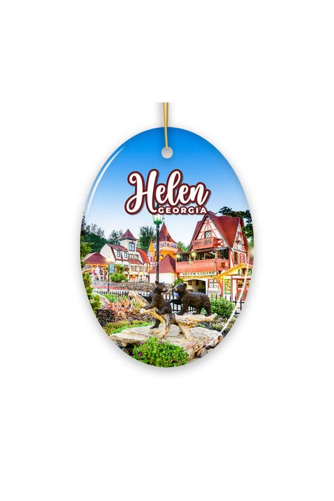 Helen Georgia Alpine Village Bear Statue Ornament