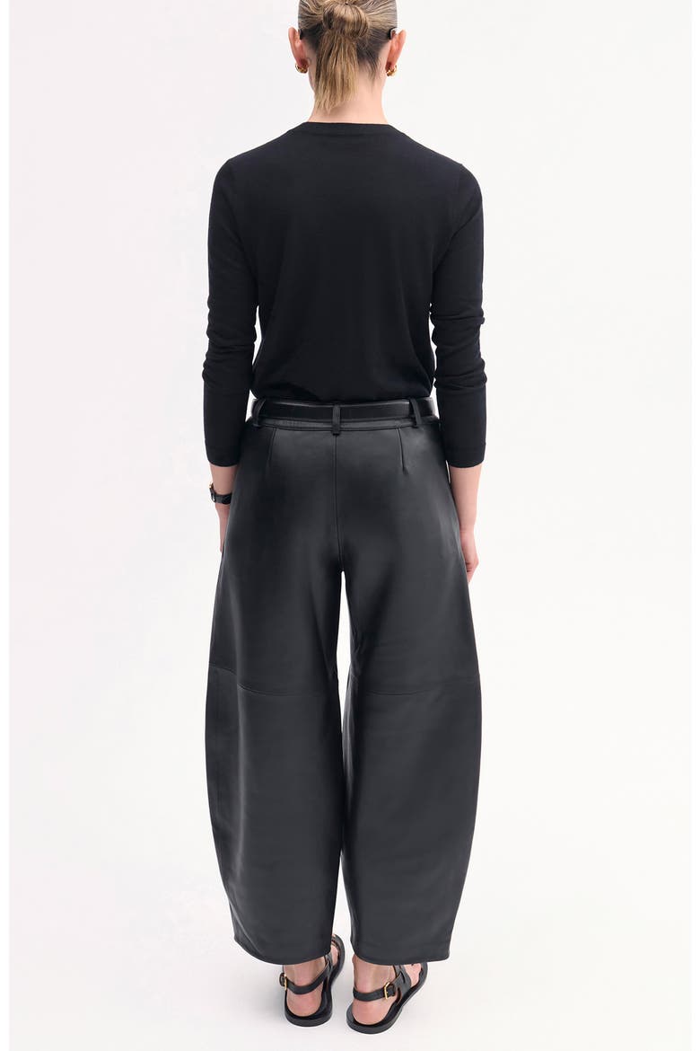 Long Sleeve Crew in Fine Cashmere, Alternate, color, Black