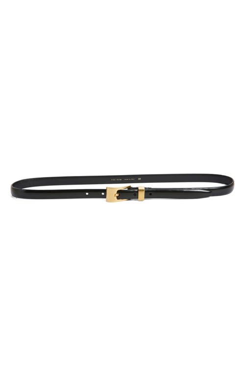 The Row Downtown Leather Belt In Black