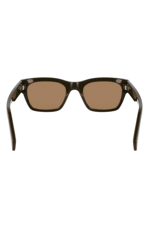PAUL SMITH PAUL SMITH LOXHAM 52MM MODIFIED RECTANGULAR SUNGLASSES