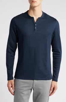 Robert Barakett Elgin Double Knit Mesh Henley