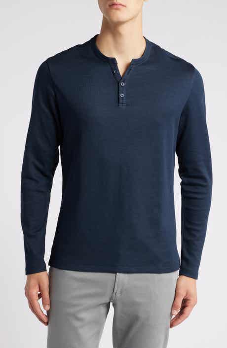 Robert Barakett Elgin Double Knit Mesh Henley