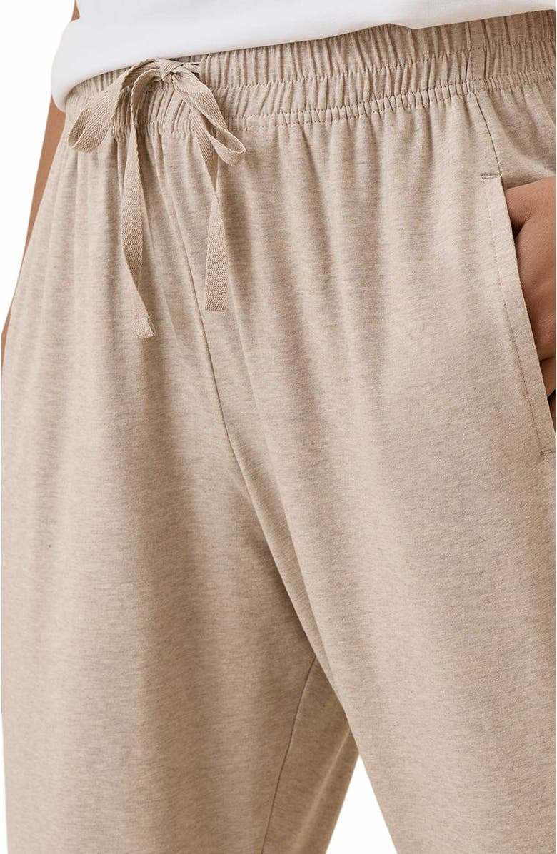 Pact Organic Cotton Cool Stretch Lounge Jogger, Alternate, color, Oat Heather