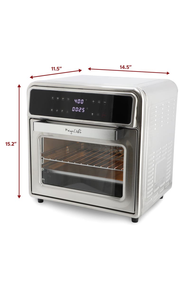 Megachef Digital Electric Multi-Function Air Fryer and Counter Top Oven, Alternate, color, Grey