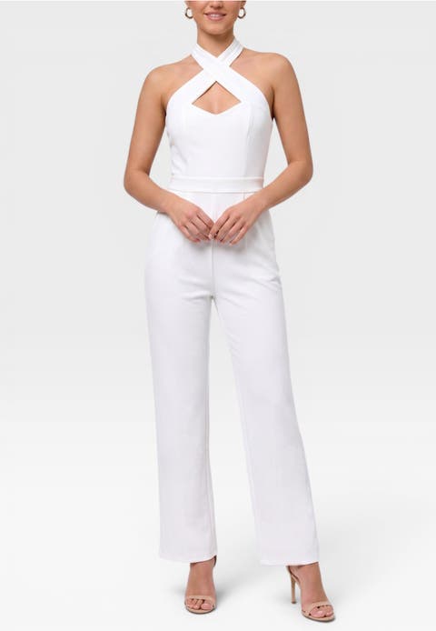 Racquel Sleeveless Halter Jumpsuit