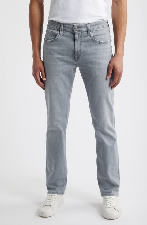 Straight Leg Jeans (Light Grey Denim)