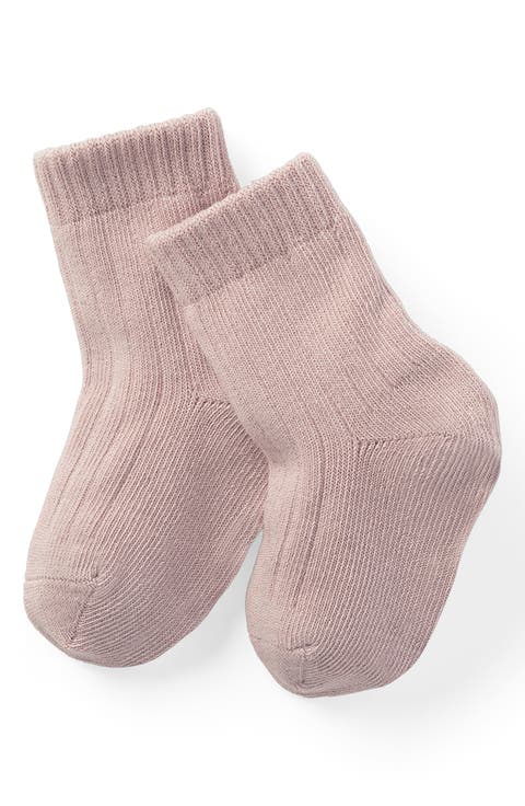 Cotton Blend Crew Socks (Baby)