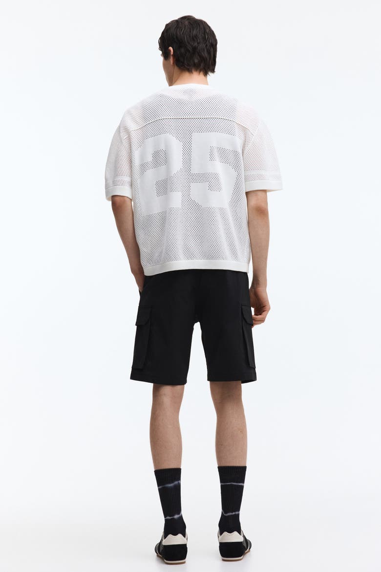 Regular Fit Cargo Shorts, Alternate, color, Black