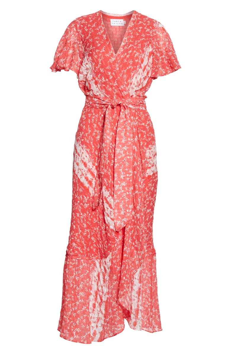 Tanya Taylor New Blaire Floral Silk & Cotton Dress, Alternate, color, 