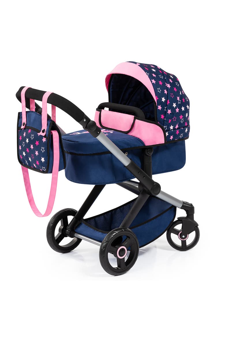 Pram Xeo, Stars - Includes Shoulder Bag, Fits Dolls Up to 18 Inches, Main, color, Multicolored
