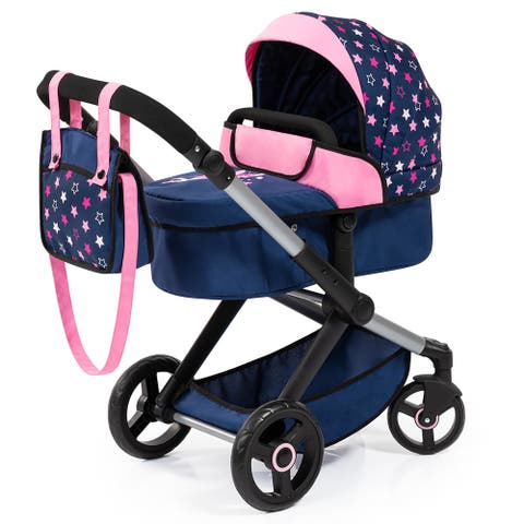 Pram Xeo, Stars - Includes Shoulder Bag, Fits Dolls Up to 18 Inches