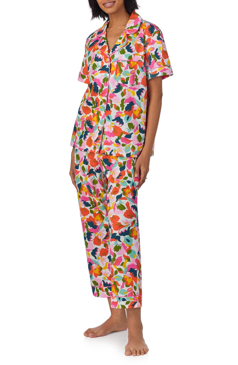 BedHead Pajamas Print Crop Poplin Pajamas, Alternate, color,