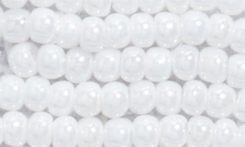 Nordstrom Beaded Square Drop Earrings In White