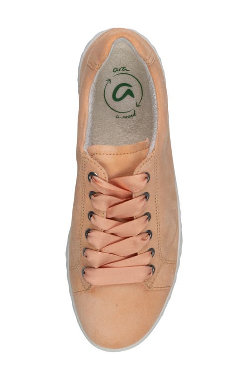 Ara Alexandria Suede Sneaker In Orange