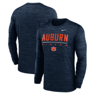 Nike Men's Nike Navy Auburn Tigers Sideline Velocity Dri-FIT Long Sleeve T-Shirt