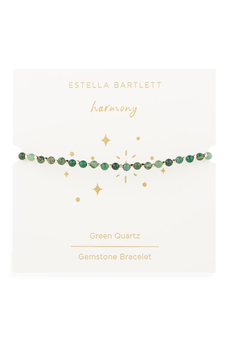 Amelia Beaded Bracelet, Alternate, color, GREEN/GOLD