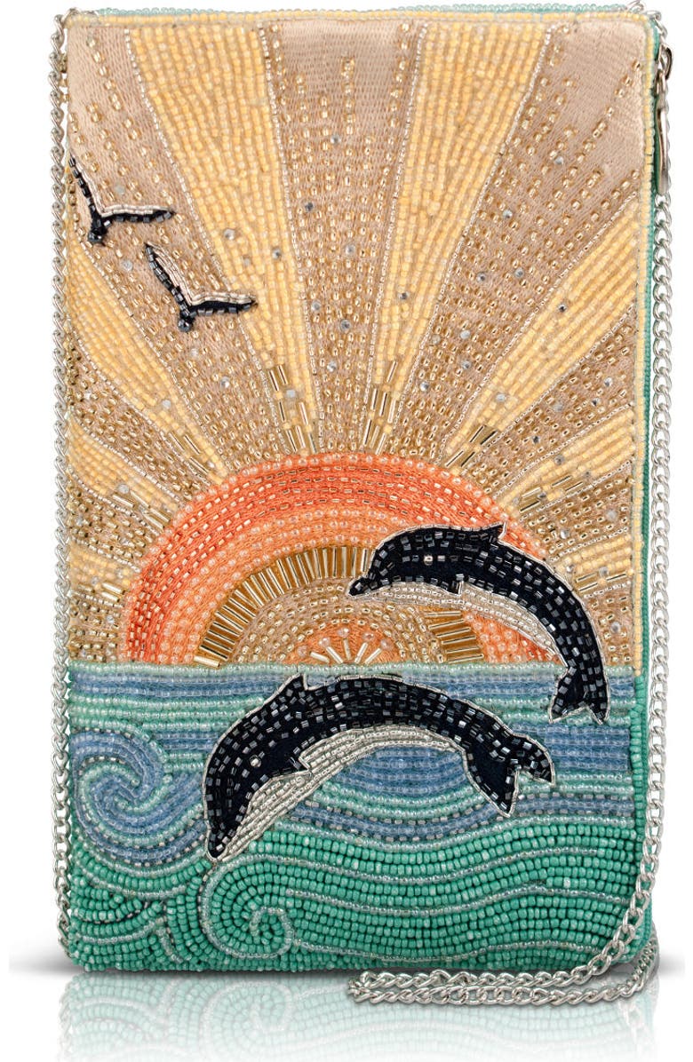 Mary Frances Accessories Flip for Joy Crossbody Phone Bag, Main, color, Blue