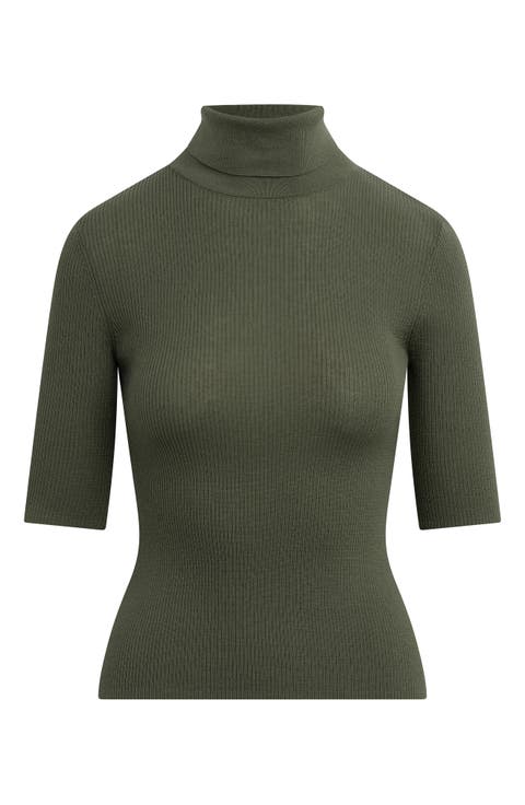 The Amelia Merino Wool Turtleneck Top