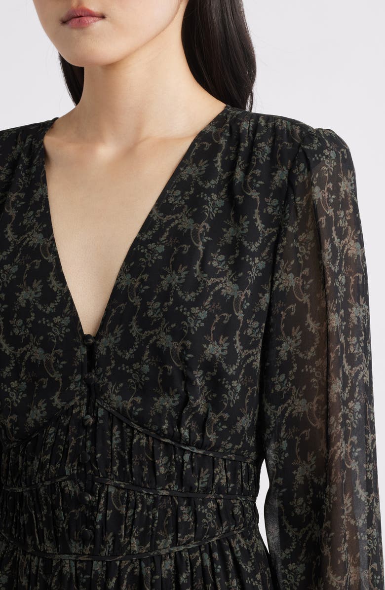 PAIGE Brasserie Long Sleeve Minidress, Alternate, color,