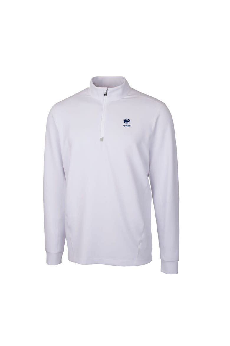 Men's Cutter & Buck  White Penn State Nittany Lions Alumni Logo Traverse Stretch Quarter-Zip Pullover Top, Alternate, color, White