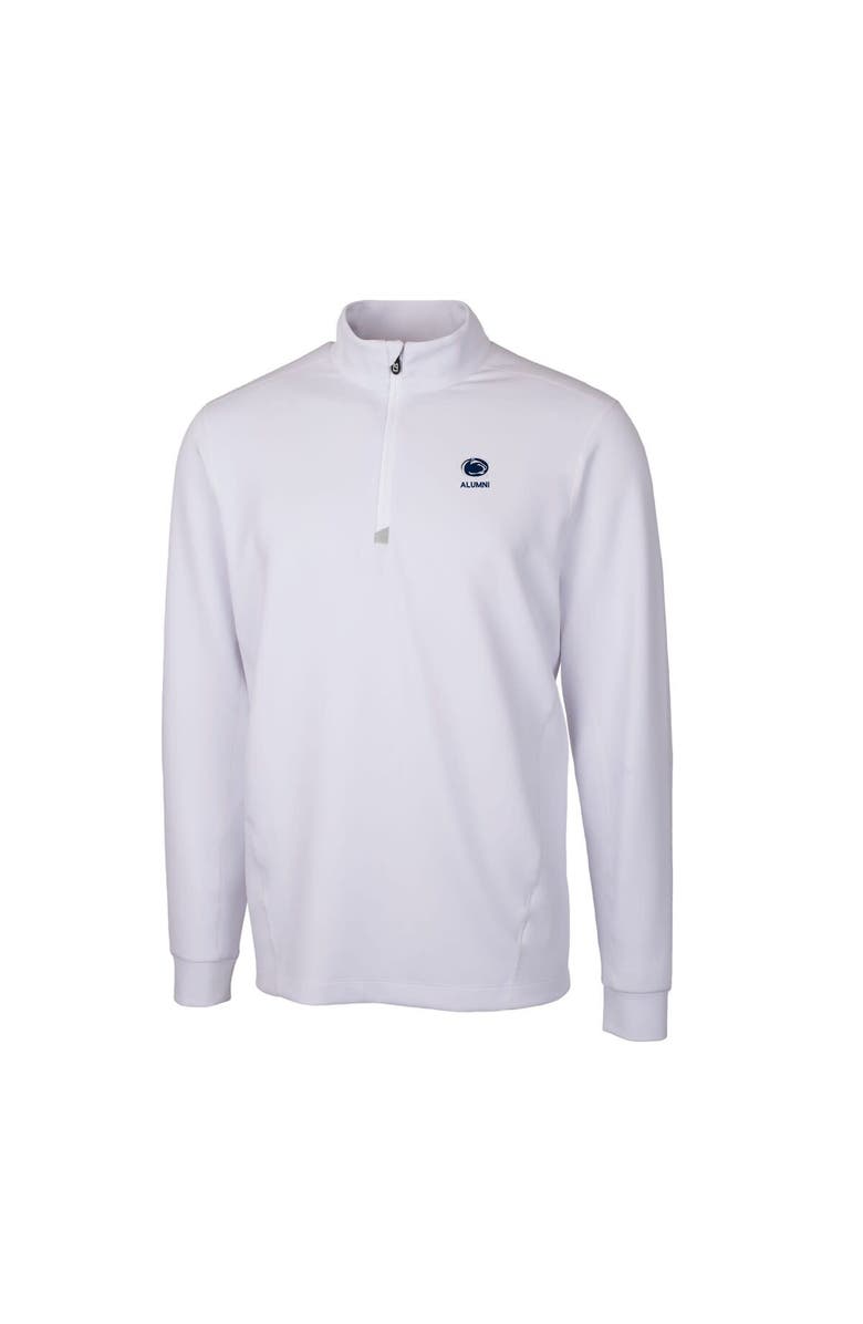 Cutter & Buck Men's Cutter & Buck  White Penn State Nittany Lions Alumni Logo Traverse Stretch Quarter-Zip Pullover Top, Alternate, color, 