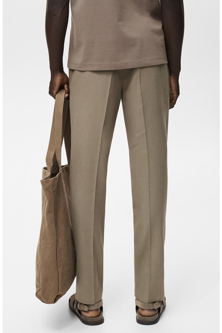 Tapered Crop Chinos, Alternate, color, BROWN