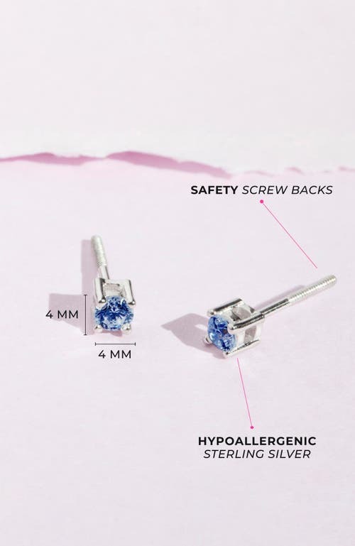 In Season Jewelry Classic Round Solitaire Earrings In Metallic