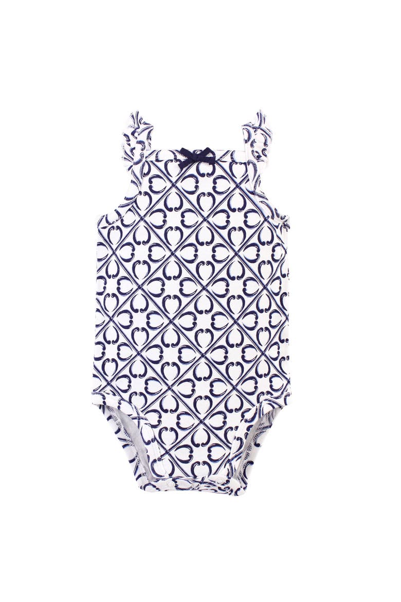 5Pk Organic Sleeveless Bodysuits, Alternate, color, Lemon Tree