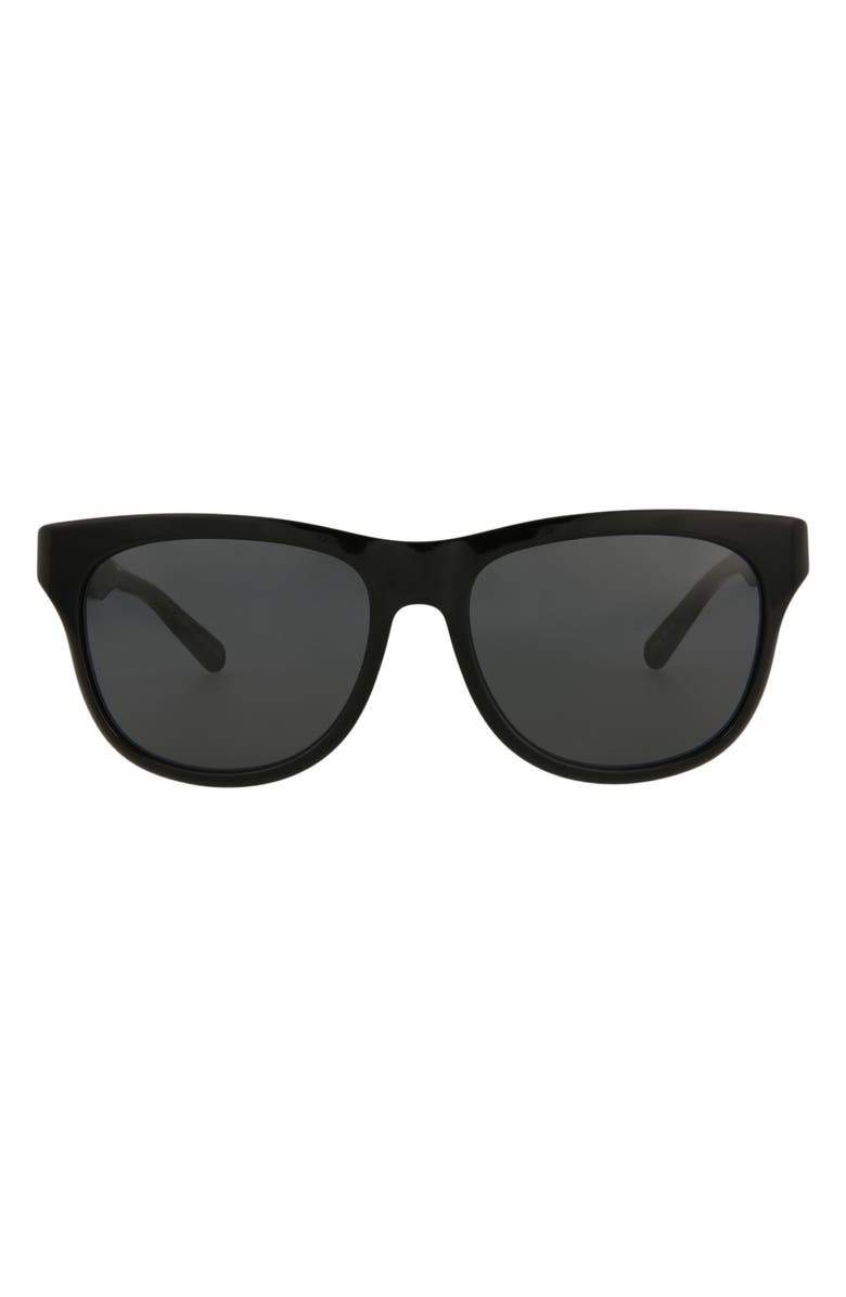 Gucci 55mm Square Sunglasses, Main, color, Black Black Grey