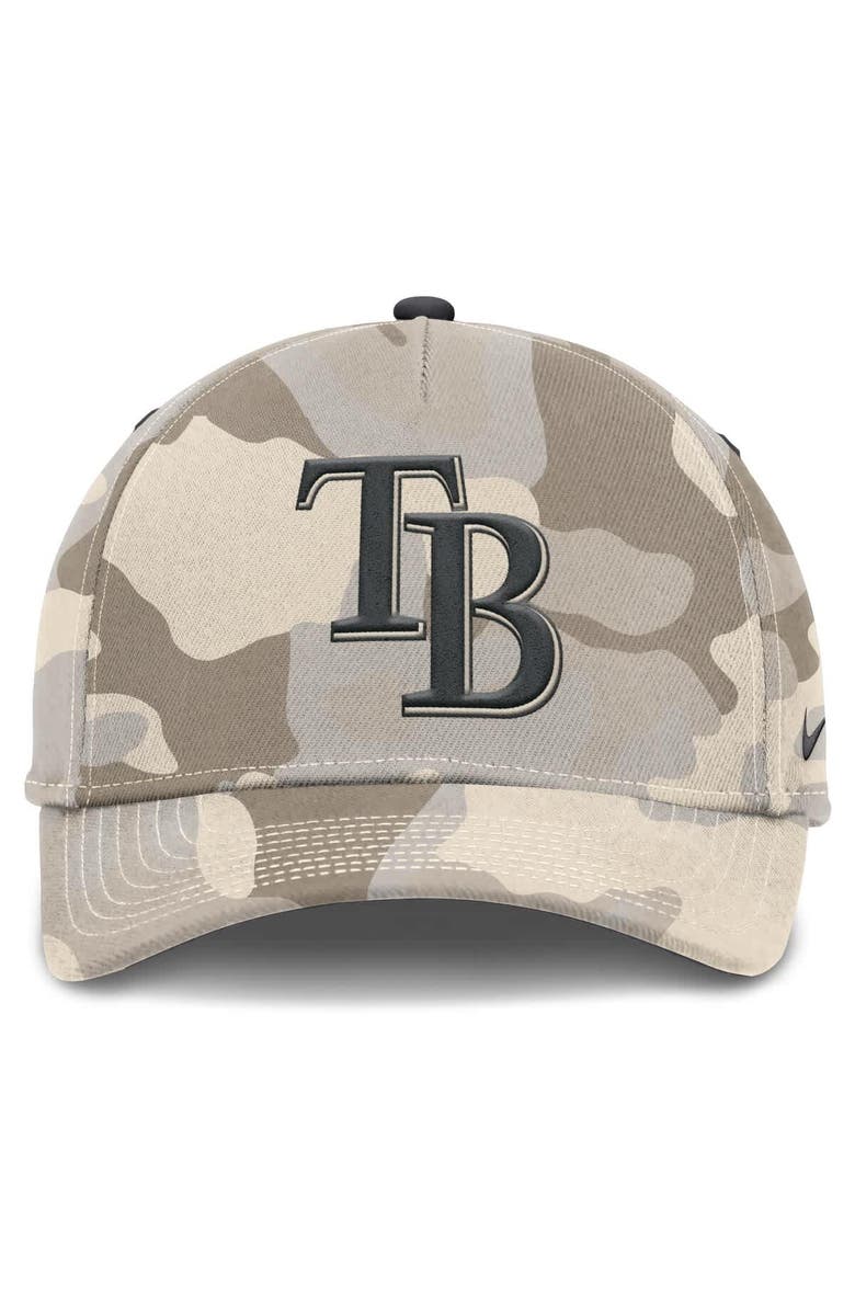 Nike Men's Nike Natural Tampa Bay Rays Camo Pack Rise Adjustable Hat, Alternate, color, Natural