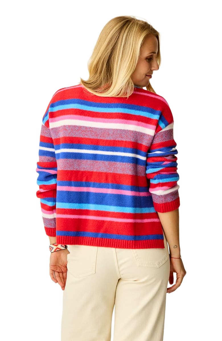 Carve Designs Olivia Plush Sweater, Alternate, color, Multistripe