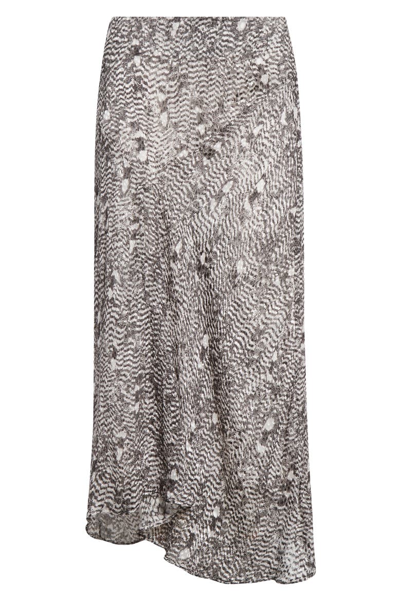 Lisanne Crepe Midi Skirt, Alternate, color, BLACK/ ECRU
