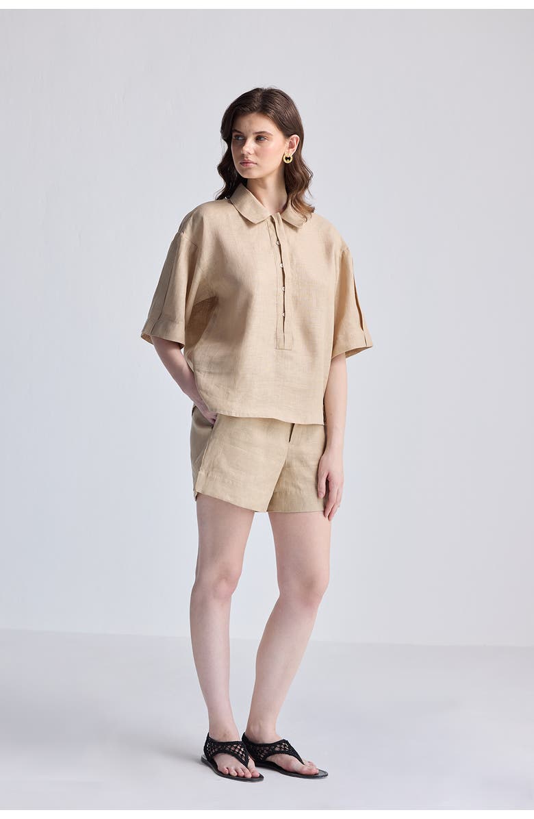 Reistor Drawstring Shorts, Alternate, color, Neutral Beige