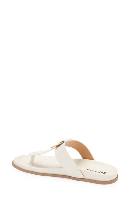 Korks Audie Thong Sandal In White
