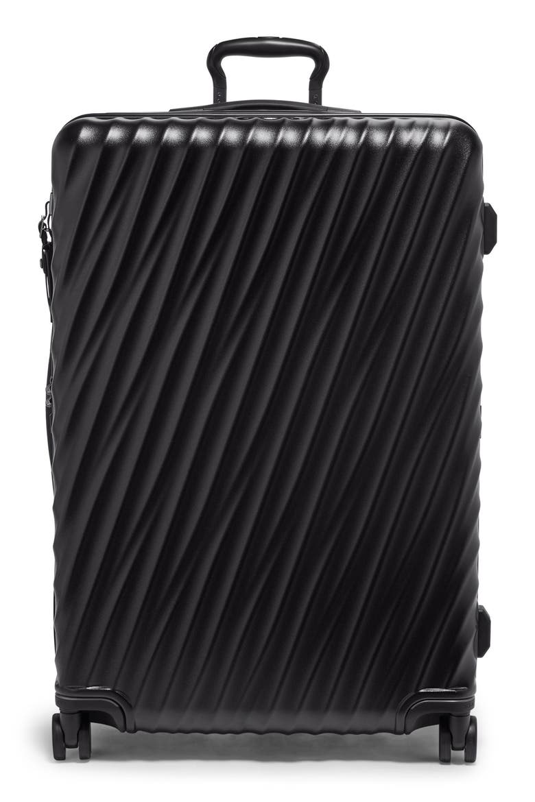 19 Degree Large Expandable Checked Luggage, Main, color, BLACK TEXTURE