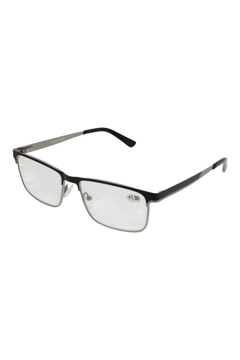 55mm Rectangular Optical Sunglasses, Alternate, color, BLACK GUNMETAL