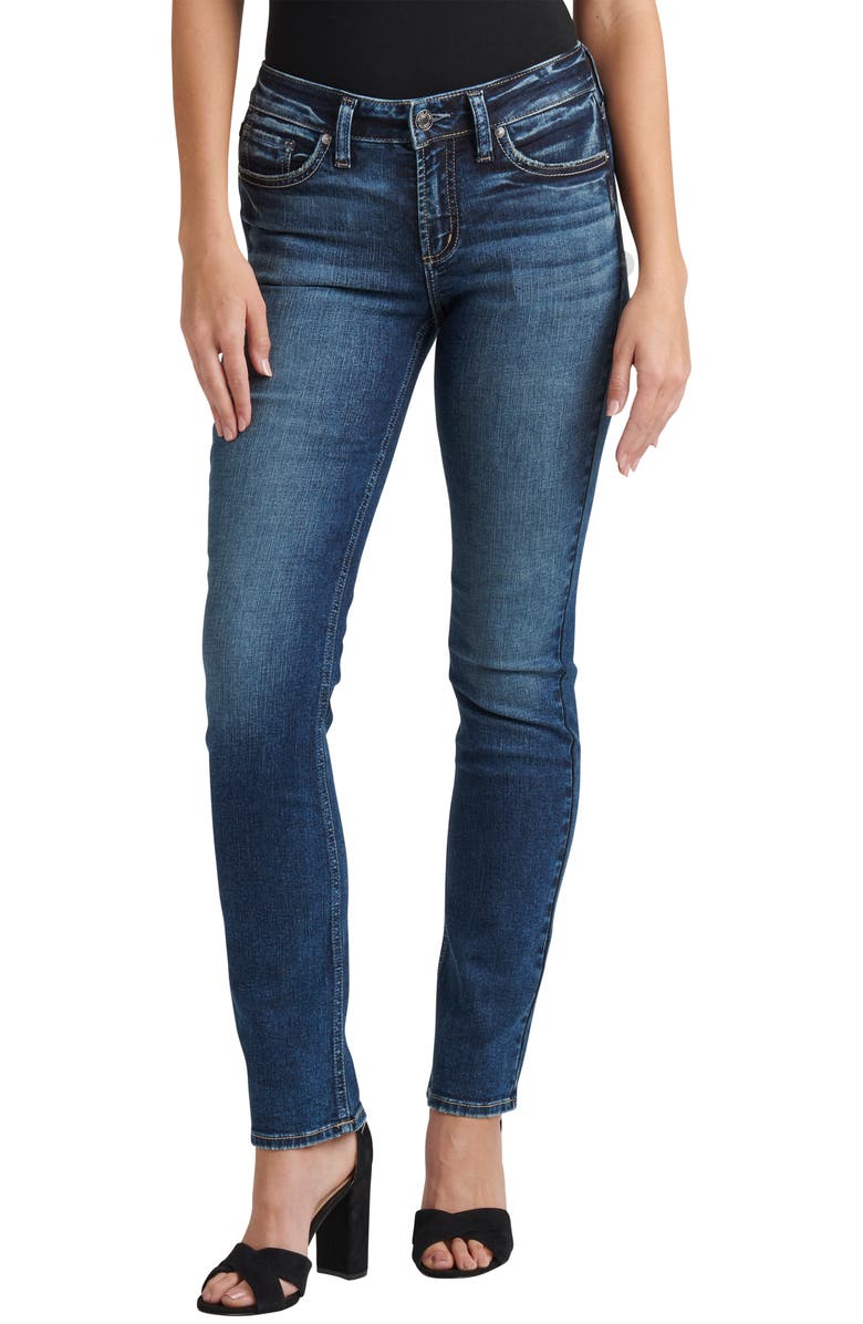 Silver Jeans Co. Suki Straight Leg Jeans, Main, color,