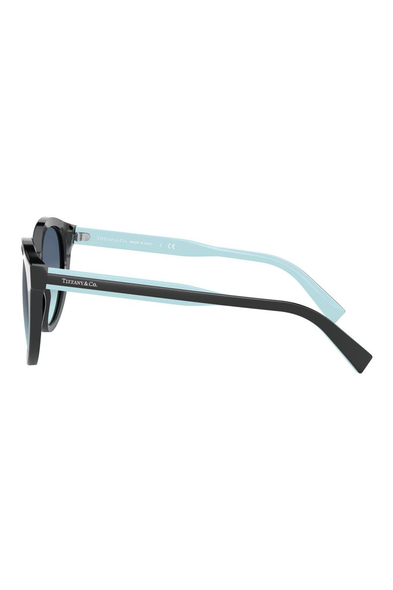 52mm Gradient Cat Eye Sunglasses, Alternate, color, BLACK/ AZURE GRADIENT BLUE