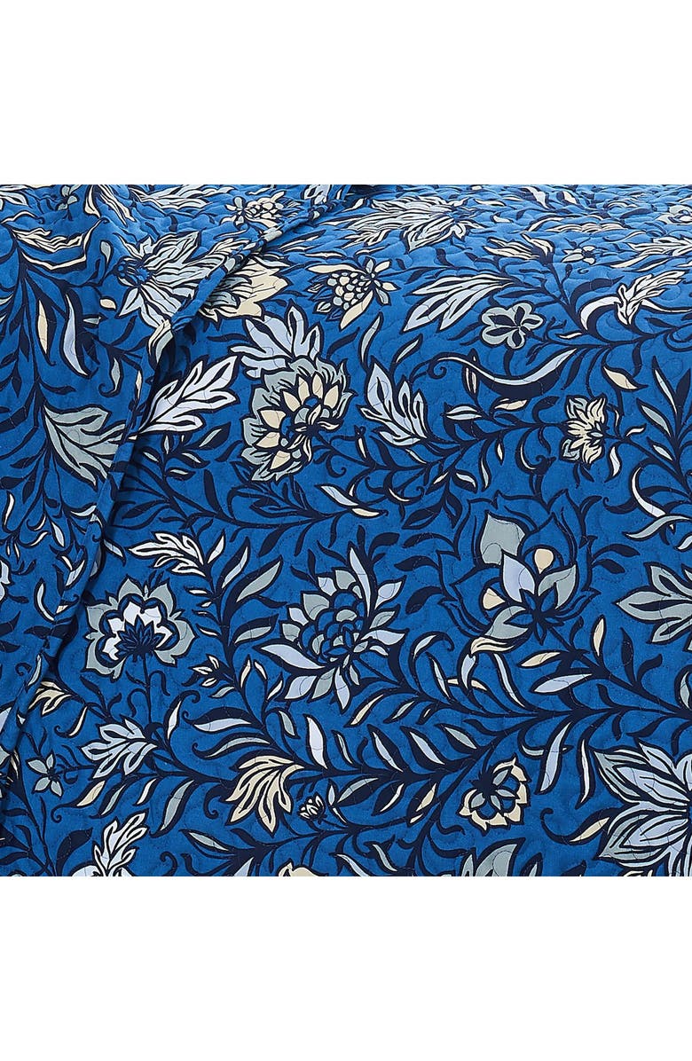 SOUTHSHORE FINE LINENS Blooming Blossoms Oversized Quilt Cover Set, Alternate, color, Blue