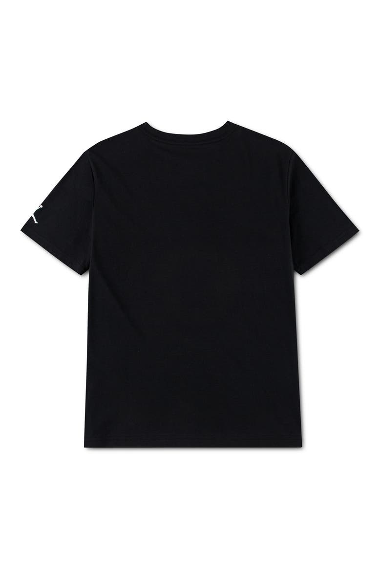 Kids' Splash Paint Graphic Cotton Blend T-Shirt, Alternate, color, BLACK