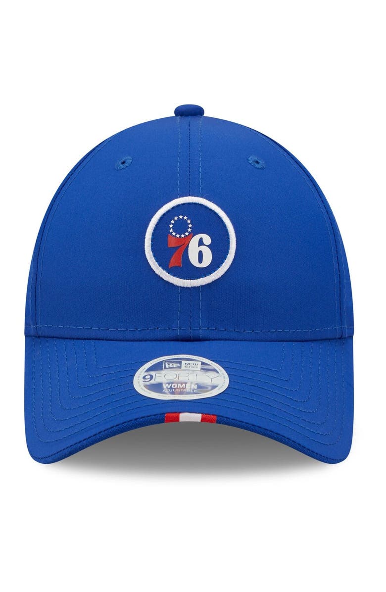 New Era Women's New Era Royal Philadelphia 76ers Sleek 9FORTY Adjustable Hat, Alternate, color, 