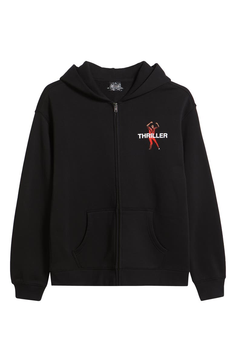SANTO STUDIO Thriller Zip Hoodie, Alternate, color, Black
