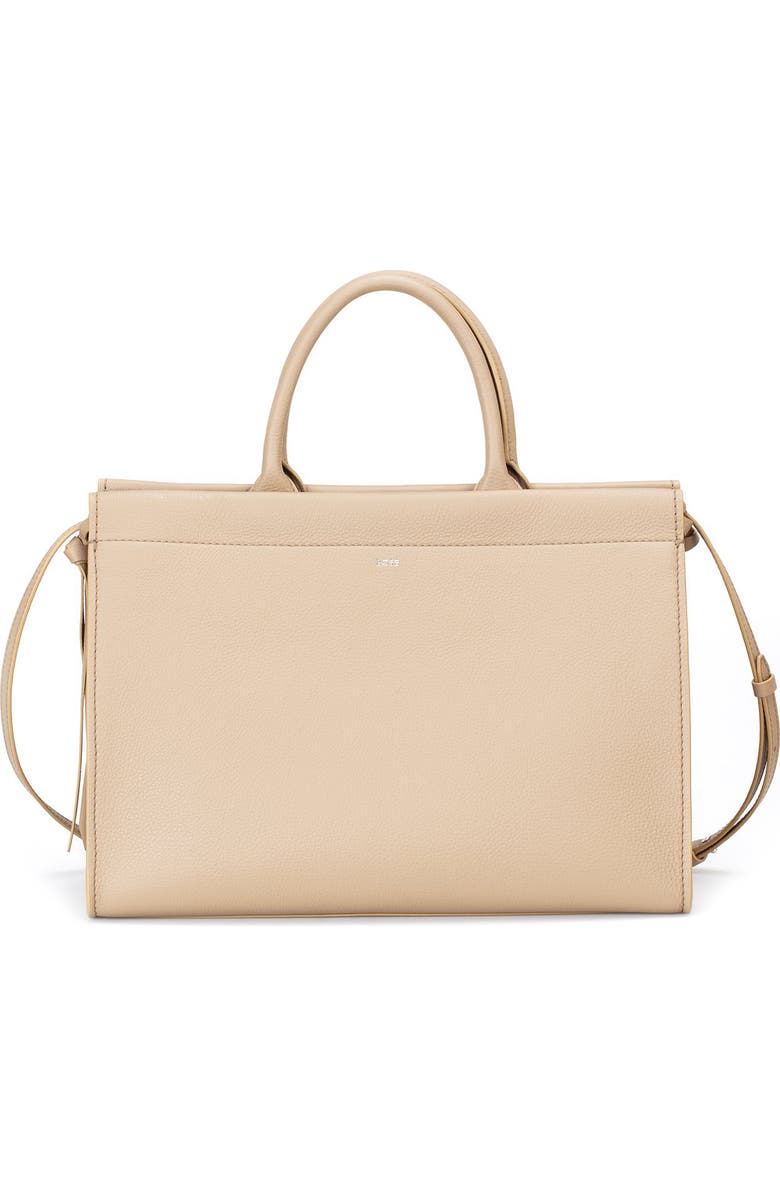 BOSS Katlin Leather Tote, Main, color,