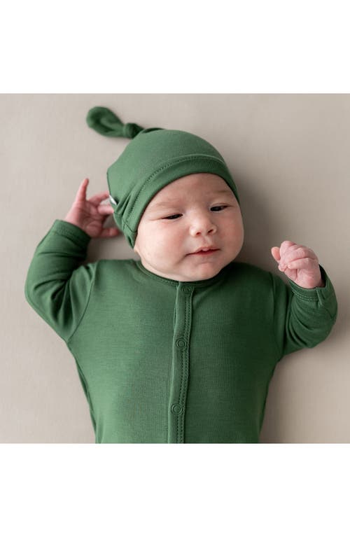 Kyte Baby Hunter Snap Footie In Hunter
