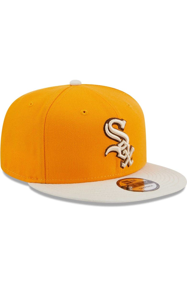 New Era Men's New Era Gold Chicago White Sox Tiramisu 9FIFTY Snapback Hat, Alternate, color, Gold