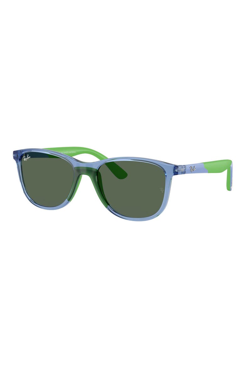 Kids' 49mm Square Sunglasses, Alternate, color, TRANSPARENT BLUE / DARK GREEN