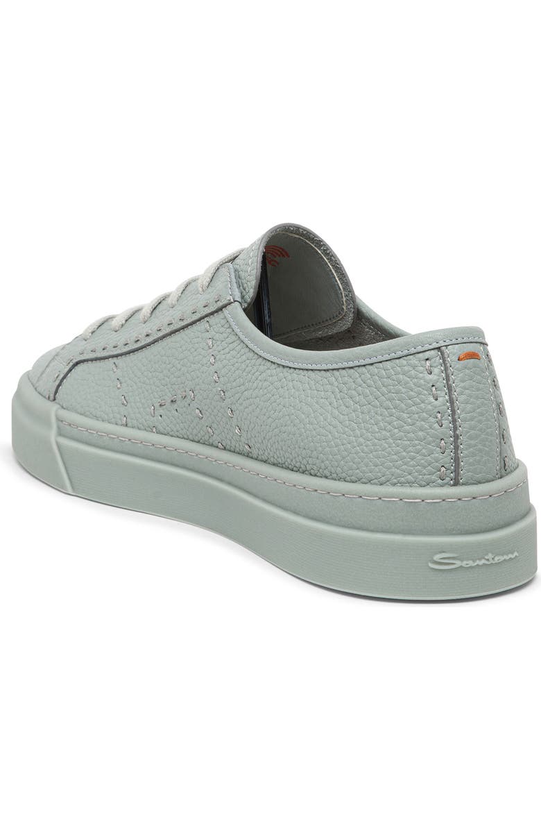 Santoni Burnished Colorblock Sneaker, Alternate, color, Light Grey