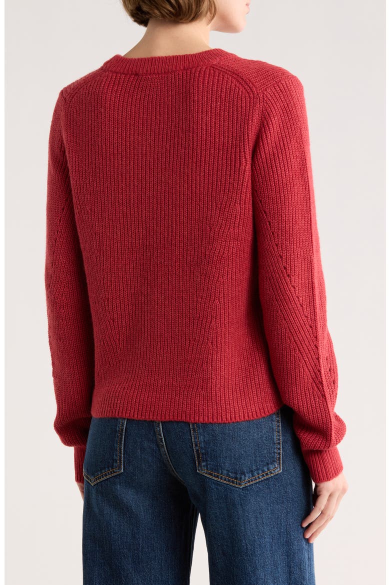 Crewneck Sweater, Alternate, color, CITY CLAY